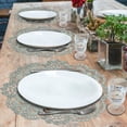 thumbnail image 5 of Doilies Set of 4 for Dining Table, Gray Table Linen, Table Placemats, 15 inches Round - The Creola Collection - Home Decor, 5 of 9