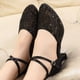 thumbnail image 4 of Zapatos de baile de Tango/salón de baile latino de malla para mujer, zapatos de baile profesionales de Salsa con tacón para niñas y mujeres de 3,5/5,5 cm, 4 of 5