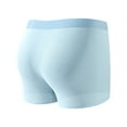 thumbnail image 3 of Men's Bamboo Viscose Boxer Briefs Pack No Open Fly Trunks Underwear(Color:Blue,Size:XXL), 3 of 5