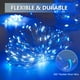 thumbnail image 4 of Guirnalda de luces solares SANJICHA, azul/blanco, 144 pies, 400 LED, paquete de 2, 4 of 6