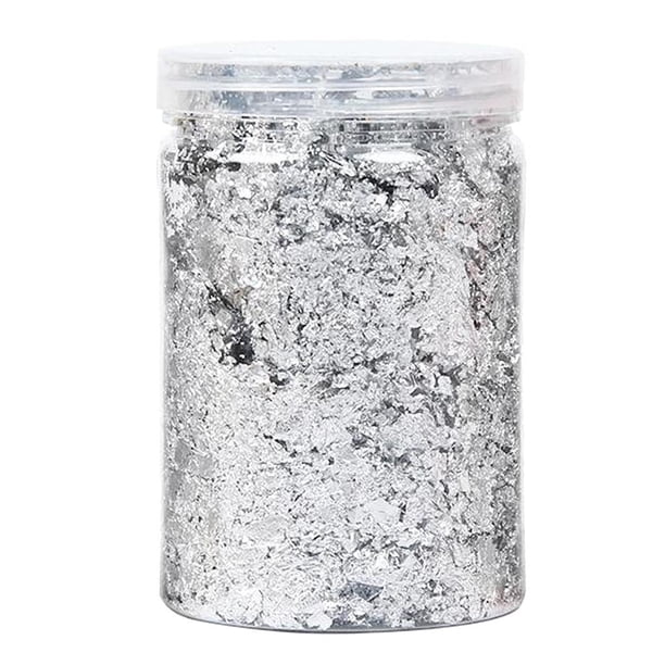 Copos de Hojas de Oro Sunnimix 10g Plata Copos de Resina Dorada