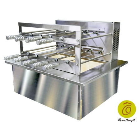 Brazilian BBQ Charcoal Grill with Firebox - 9 Skewers - Oca-Brazil