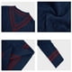 thumbnail image 4 of Suéter de Cuello en V para Hombre, Informal, de Punto , Ajustado, de Larga, para Otoño e Invierno. Azul Marino XXL, 4 of 6