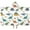 White Realistic Dinosaurs, variant on White ROAR Text Dinosaurs Pattern Hooded Bath Towel,50"x30" for Ages 3 To 12 Kids, Quick Dry Lightweight Soft Microfiber Hood Beach Towel Cover Up for Kids