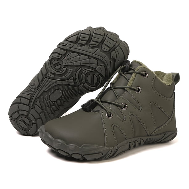 Botas Tobillo Minimalistas Botines Con Forro Cálido Zapatos Senderismo Descalzos Cortas A Prueba Nieve Invierno para Ligeras Impermeables Escalada