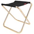 thumbnail image 2 of Nikou Chaise Pliable Tabouret Pliant Siège Camping en Plein air BBQ Camp Alliage d'aluminium Portable pour la pêche, 2 of 8