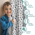 thumbnail image 3 of Blackout Kids Curtains,Black and White Christmas Snowflake Pattern Childrens Insulated Curtains Set Of 2,Bedroom Essentials,Toddler Room Decor 42"x63", 3 of 5