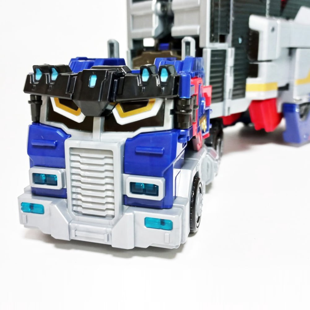 Metal Cardbot HeavyIron 2-Mode  Robot  Trailer Truck Vehicle Mode 30x11.5x35cm[Parallel imports]