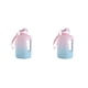 thumbnail image 2 of Toystoory Botella de agua de 2,2 l, hervidor de agua, jarra con marcador de tiempo, organizador de bebidas, contenedor, taza de Fitness, Rosa degradado 1600ML 2piezas, 2 of 6
