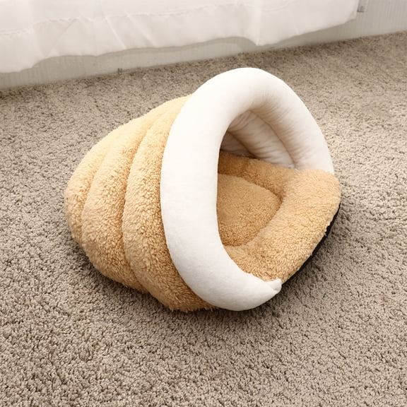 BESTYASH Yellow Cat Bed Warm Pet Nest Comfortable for Couch Car and Travel