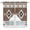 Brown, variant on Gray Beige Boho Kitchen Window Curtains, Swag Curtains Valance for Bedroom Living Room Bathroom, Ethnic Tribe Southwestern Vintage Rod Pocket Window Treatment Curtain Block Drapes 2 Panels 36"x36"