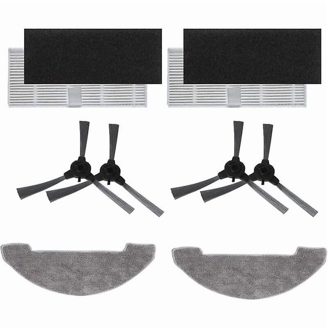 Accessory Kit for Proscenic 850T with 2 Main Brush 4 Hepa Filter 6 Side Brush 4 Mop Cloth