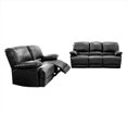 thumbnail image 1 of CorLiving Plush Reclining Bonded Leather Sofa Set, 1 of 9
