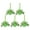 A 6pcs, variant on Dserfhy 4 Inch Green Furry Christmas Ball Ornaments Faux Fur Fluffy Hanging Xmas Ball with Bow for Holiday Wedding Party Decoration