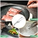 thumbnail image 5 of Uxcell 5 piezas de pinzas para BBQ coreanas y japonesas de 11.5 pulgadas de acero inoxidable 430, de pie en la cocina, plateadas, 5 of 6