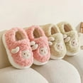 thumbnail image 4 of MEZZALL Girls Slippers Fuzzy Warm Indoor Shoes For Toddler Kids Soft Comfortable Winter Home Slides With Cute Sheep Design Boho Footwear, 4 of 5