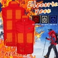 thumbnail image 2 of Hearth & Gear 9 Area Heating Vest Unisex Outdoor Warm Clothing Heated For Riding Skiing Fishing USB Plug In Heated Vests Hand Heating Pads under Desk Exercise under The Desk Bike Pedal Happy Heat, 2 of 7