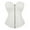 White, variant on Waist Trainer for Women Zipper Corset Shapewear Tummy Control Body Shaper (Grey L)