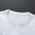thumbnail image 4 of KPOPLK Men's Gym Shirt Short Sleeve Quick Dry Workout Athletic T Shirts Summer Big and Tall Top for Men S-3XL White L, 4 of 7