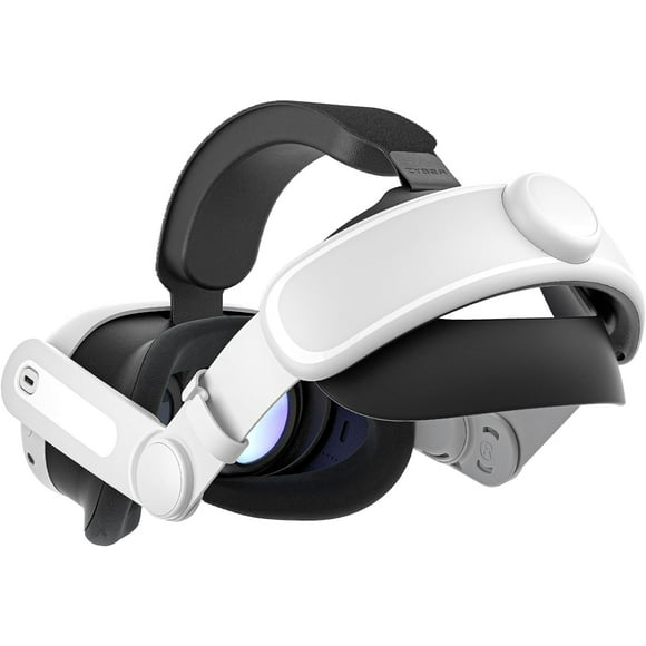 Ergonomisches Elite Kopfband aus PU-Leder und Memory Foam für Meta Quest 3 und Quest 3S mit 360° Verstellbarkeit und TPU-Rückenstütze