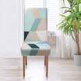 thumbnail image 6 of Dining Room Chair Covers Set of 4, Stretch Printed Kitchen Chair Covers, Washable Removable Parson Chair Cover for Dining Room, Restaurant, Ceremony, Universal Size, 6 of 6