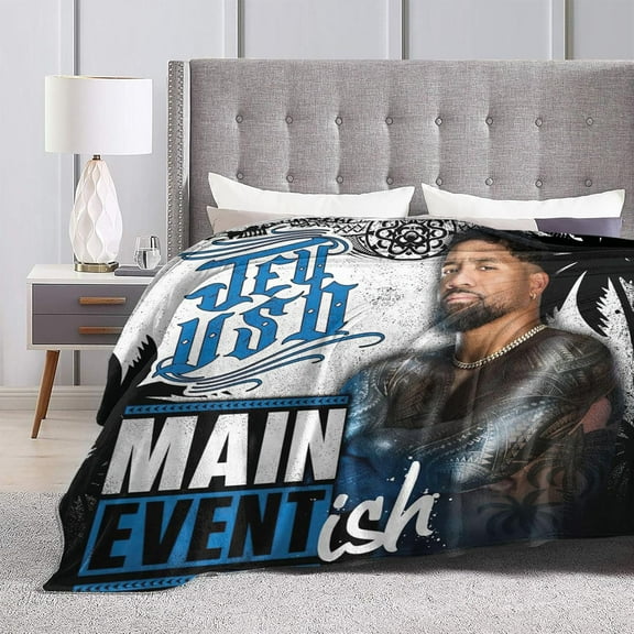 Jey USO Wrestler Throw Blanket Convenient Air Conditioner Blanket Blankets for All Seasons Classic Blankets for Hotel for Travel