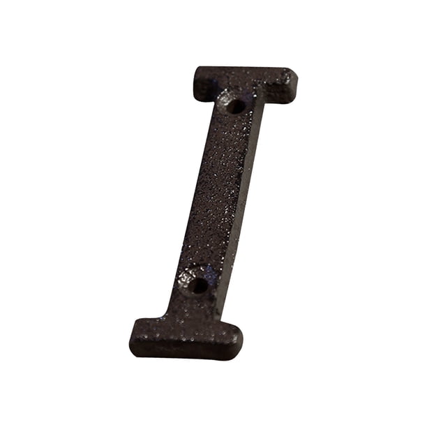 Aleación de Hierro Forjado Diy Casa Letra Y Número Conjunto, 26 Letras Inglesas con Tornillos para la Decoración de la Tienda de Jardín Al Aire Libre, Estilo Industrial Retro Números de la Casa Person