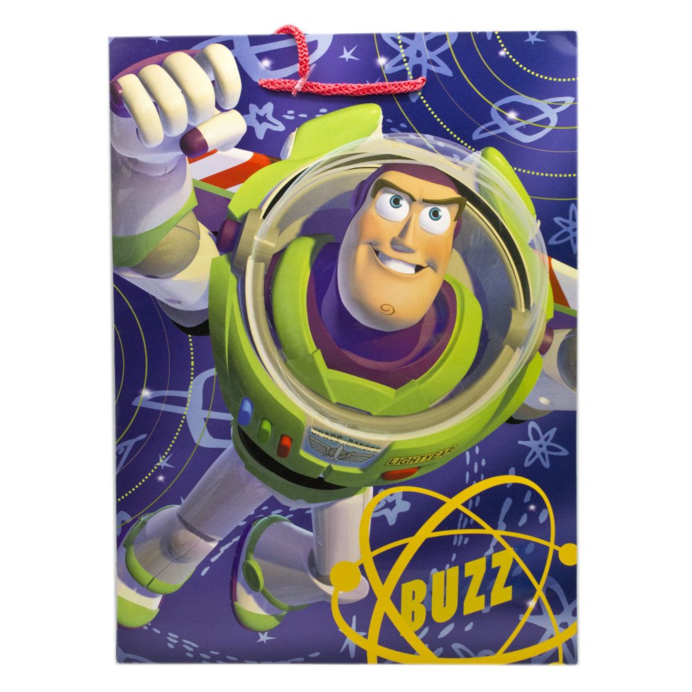 Disney Pixar's Toy Story Buzz Lightyear Violet Colored Medium Size Gift Bag