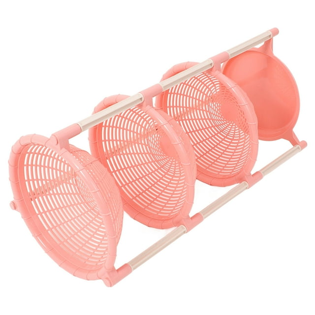 LIFKOME 1Pack Multi-layer Storage Cart Pink PP for Organization in Living Room