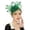 Green, variant on Women's Headwear Bride Hair Accessories Wedding Bow Top Hat Flower Photo Net Headband, Green