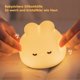 thumbnail image 3 of Luz de noche para bebé de silicona con forma de conejo, luz LED táctil, regulable, lámpara de noche con temporizador, regalo para niños, 3 of 4