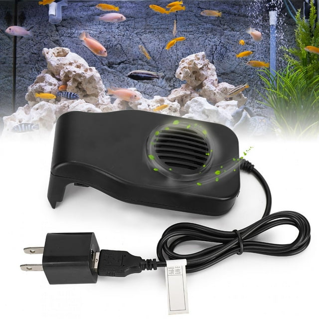 Ventilador de acuario, tanque de peces de acuario, mini ventilador de tanque de peces, ventilador de refrigeración de acuario, diseño revolucionario