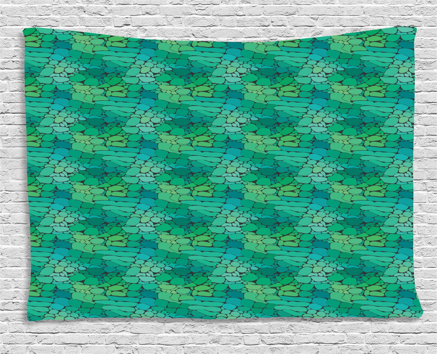 Alligator Tapestry, Exotic Crocodile Snakeskin Abstract Pattern Graphic