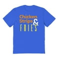 thumbnail image 1 of Chicken Strips And Fries Humor Graphic Royal Men's Cotton T-Shirt, 1 of 1