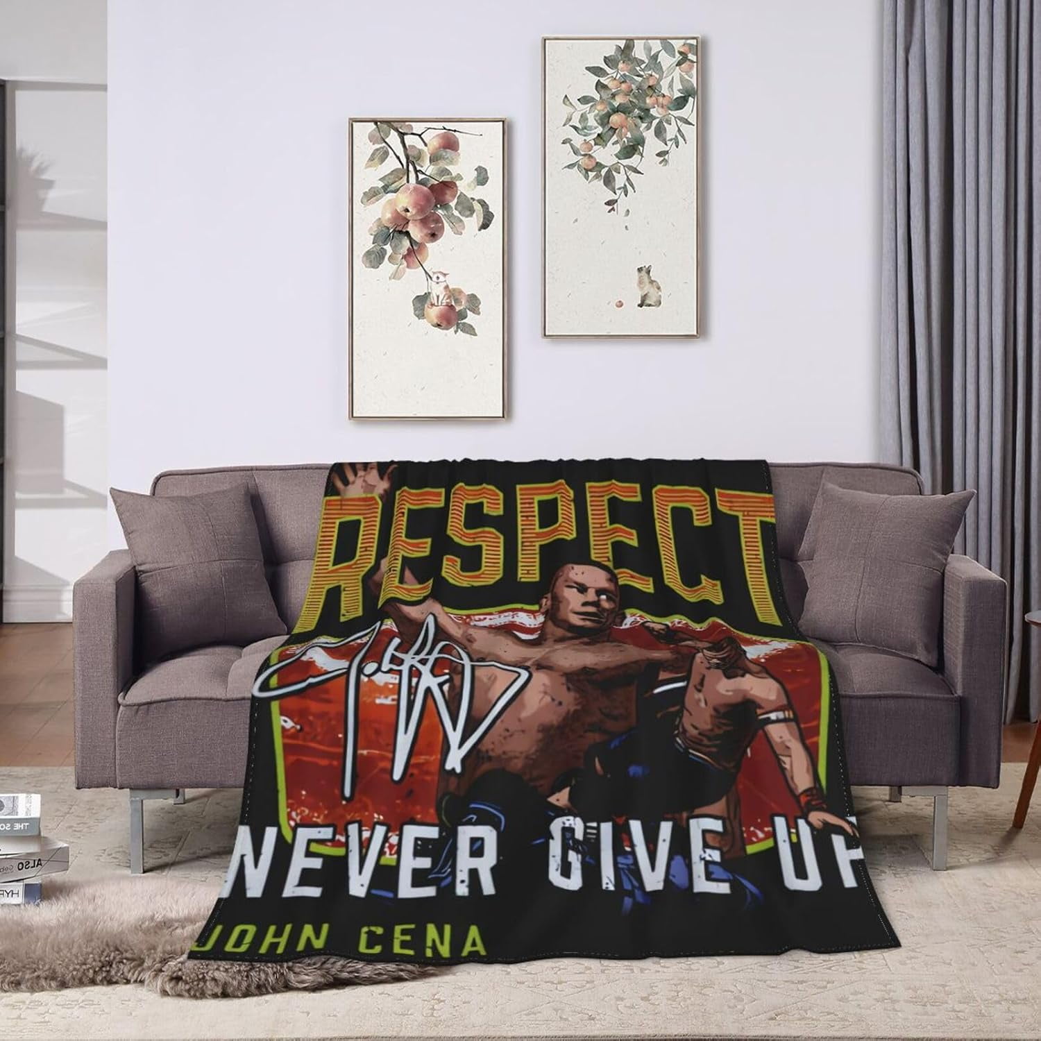 John Boxer Cena Blanket Throw Air Conditioning Blankets Soft Throws for Couch Bed All Seasons Use 40"x30"