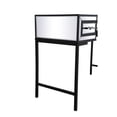 thumbnail image 6 of Elegant Decor 42 inch mirrored flip top vanity table in black, 6 of 12