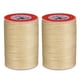 thumbnail image 1 of Hilo de Coser de Cuero Redondo Encerado Uxcell, 55m / 60 Yardas, Cuerda Encerada de Poliéster, 0.80mm para Manualidades de Cuero, Encuadernación de Libros, Pulseras, Lino Oscuro, 2 paquetes, 1 of 7