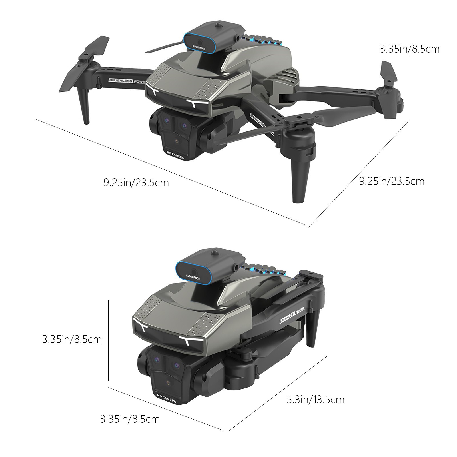 Drone with Camera for Kids and Beginners, 1080P Dual Lens with Gesture Control, Foldable with Carry Bag, 2 Batteries for Extended Flight Time