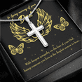 thumbnail image 4 of Losing Someone Dad Memorial Dad Memorial Cross Necklace Sympathy Loss of Father Condolence Message Card, 4 of 20