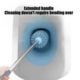 thumbnail image 6 of Toilet Bowl Brush Set | Compact Bathroom Cleaning Tool with Ergonomic Handle, Soft Bristles, Removable Water Tank | Space-Saving Plastic, Gray or Blue, 17.9 Inch, Anti-Drip Design, 6 of 6