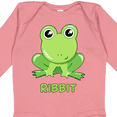 thumbnail image 4 of Inktastic Ribbit Cute Green Frog Boys or Girls Long Sleeve Baby Bodysuit, 4 of 5