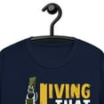 thumbnail image 3 of Living That Jumper Life Funny Novelty T-Shirt (Navy, M), 3 of 3