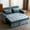 blue, variant on 3 in 1 Convertible Sleeper Sofa Bed, 56.9" Small Pull Out Couch Bed with Adjustable Backrest, Chenille Loveseat Couches with Side Pocket, USB Ports&Phone Holder for Small Places