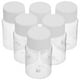 thumbnail image 1 of ColoMX 6 tubos de almacenamiento de plástico transparente con tapas para caja transparente de plástico líquido, botella de muestra, botella líquida de boca ancha, loción, contenedor de viaje, 1 of 8