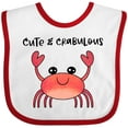 thumbnail image 3 of Inktastic Cute and Crabulous Funny Crab Boys or Girls Baby Bib, 3 of 4