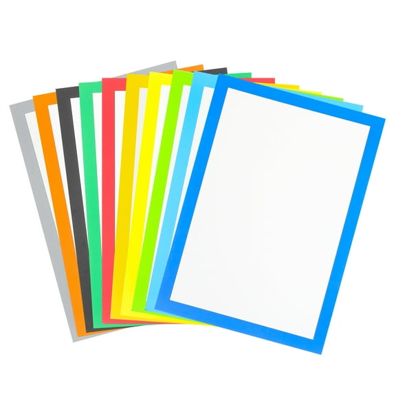 HEMOTON Thick Cardstock Paper in Assorted Colors for Crafts, Perfect for Markers and Colored Pencils, 10 Sheets