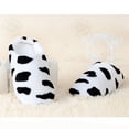 thumbnail image 4 of Qiaocaity Women Shoes on Clearance, Up to 20% off, Womens Plush Warm Slippers,Cartoon Home Shoes,Autumn and Winter Indoor Cotton Slipper Black M, 4 of 5