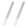 thumbnail image 1 of Heavy-Duty Stainless Steel Ruler, Impact-Resistant Design For Unmatched Durability And Precision In Your Work Space, Dual Measurement Units With Micro-Increments, 2PCS, 1 of 5