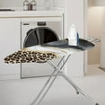 thumbnail image 2 of HELLHERO Leopard-Spotted Marble Pattern Ironing Board Cover, 15x54 Inch Standard Ironing Board Cover with Elastic Edge and Hook and Loop Fasteners Scorch and Stain Resistant Cotton Ironing Cover, 2 of 6