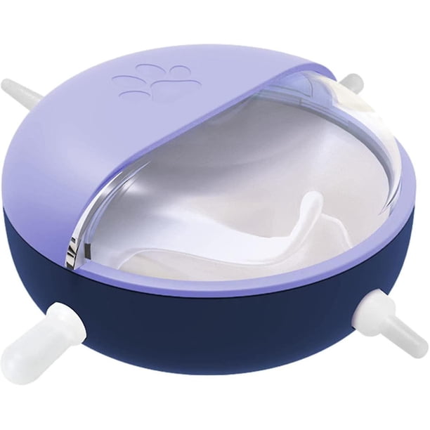Alimentador de pezones para cachorros, cuenco de leche biónico de silicona para mascotas con múltiples bocas, De alimentación automática lenta de leche para recién nacidos. Afortunado Sencillez